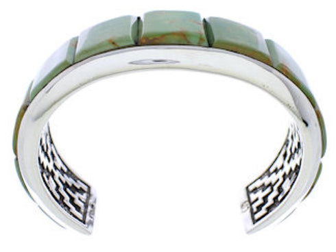 Turquoise Silver Jewelry Southwest Cuff Bracelet GS76363